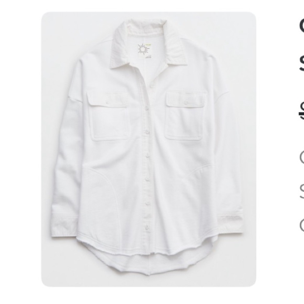 Aerie White Shacket